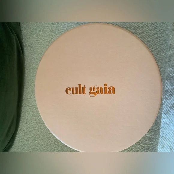 Cult Gaia Luna Circle Crossbody Bag acrylic new black tan